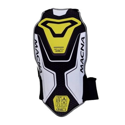 Macna Back Pro motoros gerincvédő fekete/fehér/sárga M