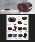 35 L JDR Motoros Túradoboz levehető Beépitett LED fékvilágitással levehető