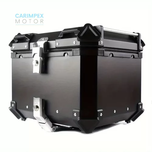 45L JDR  Motoros Túradoboz Aluminium Fekete Levehető 