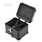 45L JDR  Motoros Túradoboz Aluminium Fekete Levehető 