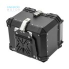 45L JDR  Motoros Túradoboz Aluminium Fekete Levehető 