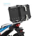 45L JDR  Motoros Túradoboz Aluminium Fekete Levehető 