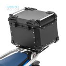 45L JDR  Motoros Túradoboz Aluminium Fekete Levehető 