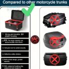 65 L JDR Motoros Túradoboz ALuminium Fekete színben fix rögzitésű 