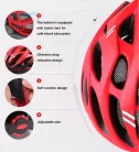 Casco Kerékpár Bukósisak Piros légáteresztő, UV védelem, 54-61cm