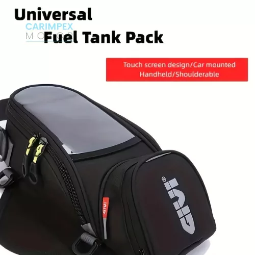 Giwi motorkerékpár üzemanyagtanktáska telefontartóval