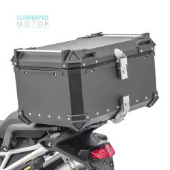   65 L JDR  Motoros Túradoboz ALuminium Fekete színben levehető.