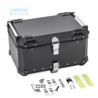 65 L JDR  Motoros Túradoboz ALuminium Fekete színben levehető.