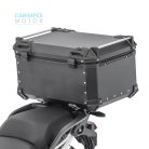 65 L JDR  Motoros Túradoboz ALuminium Fekete színben levehető.