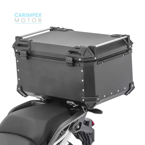 65 L JDR  Motoros Túradoboz Aluminium Fekete vagy Ezüst színben, levehető.