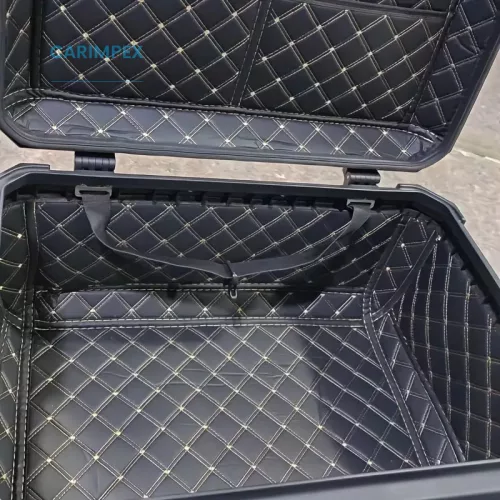 65 L JDR  Motoros Túradoboz Aluminium Fekete vagy Ezüst színben, levehető.