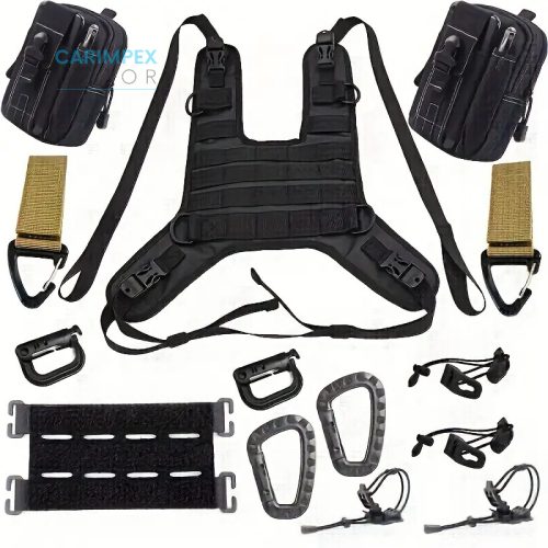 Motorkerékpár Üzemanyagtartály mellény készlet, oldaltáskával kiegészitő rögzitökkel  