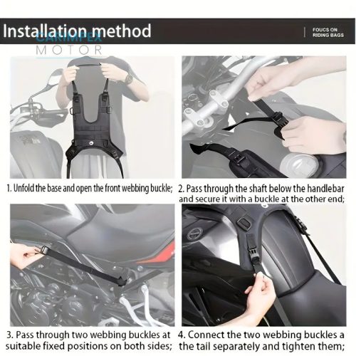 Motorkerékpár Üzemanyagtartály mellény készlet, oldaltáskával kiegészitő rögzitökkel  