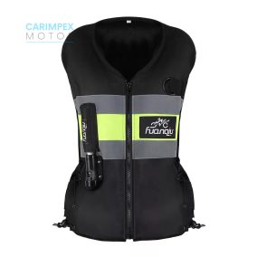 Motorkerékpár Légzsákos védőmellény Fekete színben