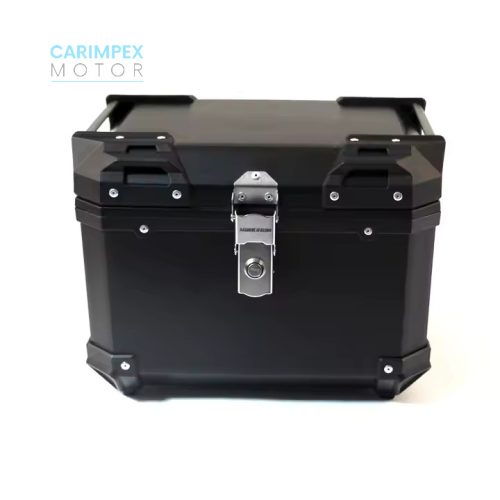 45L JDR  Motoros Túradoboz Aluminium Fekete Fix rögzitésű