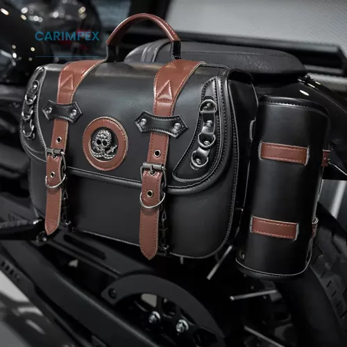 Motorkerékpár Vintage oldaltáska 