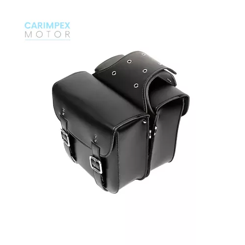 Motorkerékpár Vintage Bőr oldaltáska szett