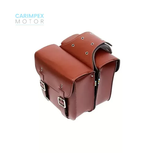 Motorkerékpár Vintage Bőr oldaltáska szett
