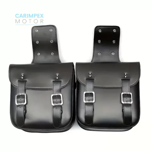 Motorkerékpár Vintage Bőr oldaltáska szett