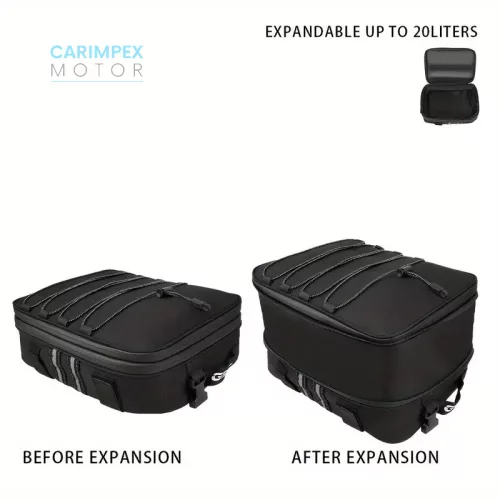 Motorkerékpár tároló táska oldal és felső dobozokra 3 db -os szett 