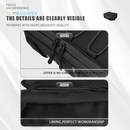 Motorkerékpár tároló táska oldal és felső dobozokra 3 db -os szett 