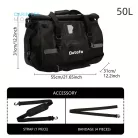 Motorkerékpáros 80 L- es vízálló poggyász, Fekete színben