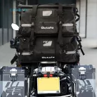 Motorkerékpáros 80 L- es vízálló poggyász, Fekete színben