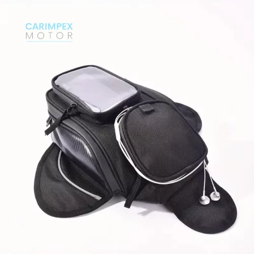 Motorkerékpár Tanktáska vízálló telefon és GPS tartóval