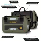 Motorwolt Motorkerékpár oldaltáska 2db -os szett Katona zöld színben