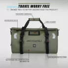 Motowolf Motorkerékpár Pogyász táska, Hátizsák, Hátsótáska  Katona zöld színben 