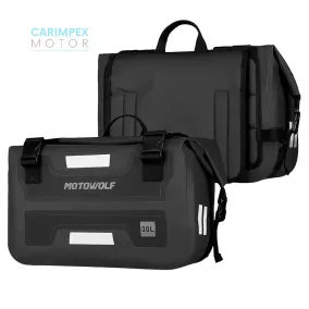   Motowolf Motorkerékpár oldaltáska 2 db -os szett, fekete színben 