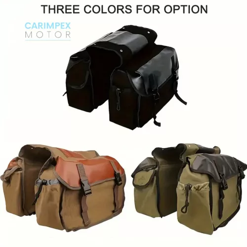 Motorkerékpár  Nyeregtáska Fekete szett