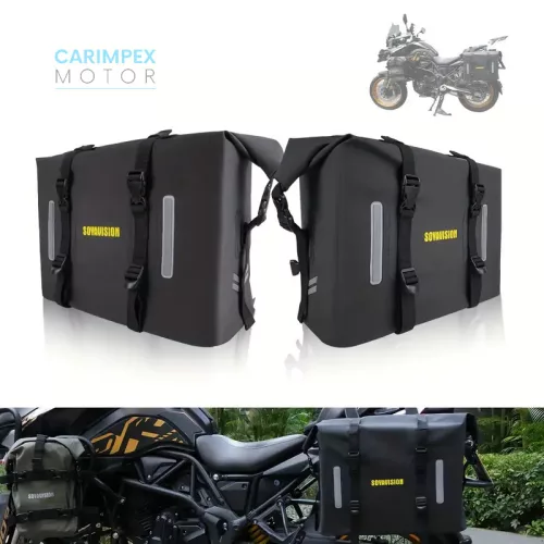 SOYAVISION Motorkerékpár 60 L nyeregtáska,  Oldaltáska 2 db- os szett