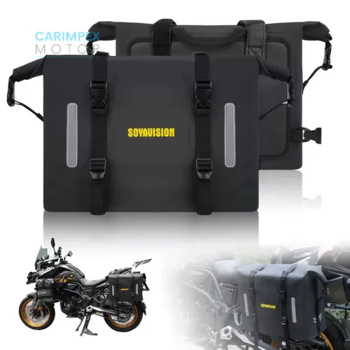 SOYAVISION Motorkerékpár 60 L nyeregtáska,  Oldaltáska 2 db- os szett