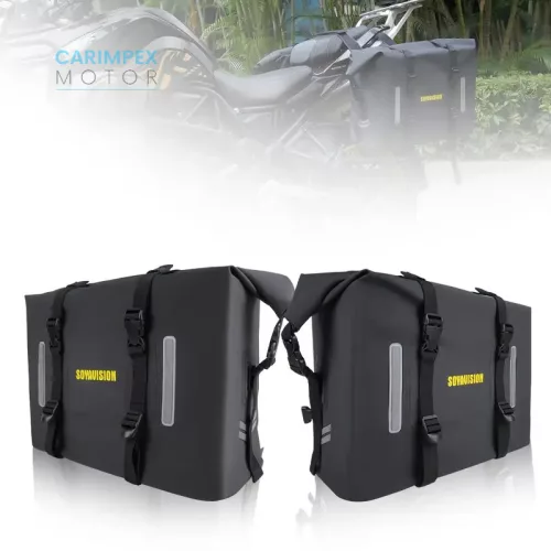 SOYAVISION Motorkerékpár 60 L nyeregtáska,  Oldaltáska 2 db- os szett
