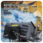 SOYAVISION Motorkerékpár hátsótáska szett, Fekete színben