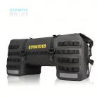 SOYAVISION Motorkerékpár hátsótáska szett, Fekete színben