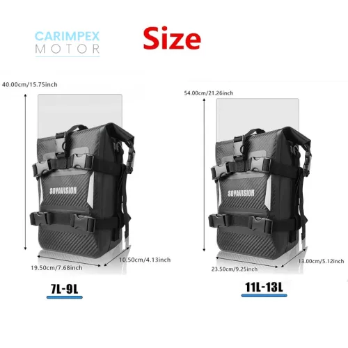 SOYAVISION Motorkerékpár kistáska 7L-9L  2db