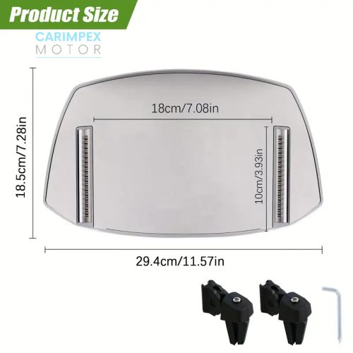 Motorkerékpárra Szélvédő légterelő magasitó 