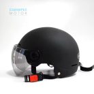 Kerékpár bukósisak Fekete légáteresztő, UV védelem, plexivel szerelt 54-61cm