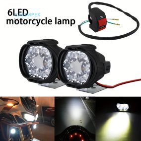 Motorkerékpár Led lámpa kapcsolóval 