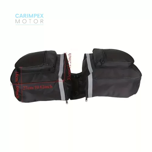 Motor, kerékpár nyeregtáska Fekete 