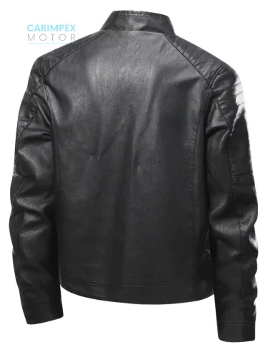 MOTOROS Vintage stílusú motoroskeréppáros dzseki Fekete XL 