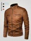 Motoros vintage motorkerékpáros dzseki Barna XL