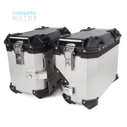 38 L JDR Motoros Túradoboz ABS Aluminium Jobb Bal szett