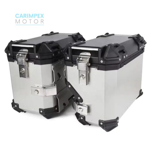38 L JDR Motoros Túradoboz ABS Aluminium Jobb Bal szett