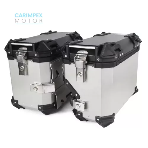 38 L JDR Motoros Túradoboz ABS Aluminium Jobb Bal szett