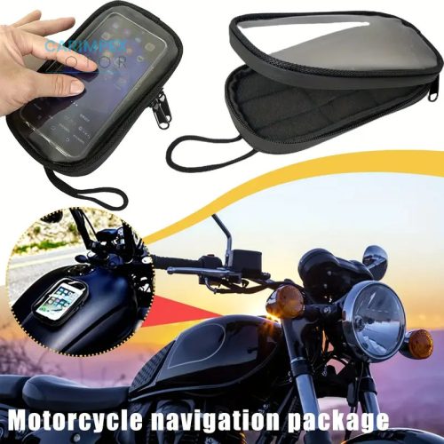Telefon és GPS tartó Motortankra mágneses vízálló 