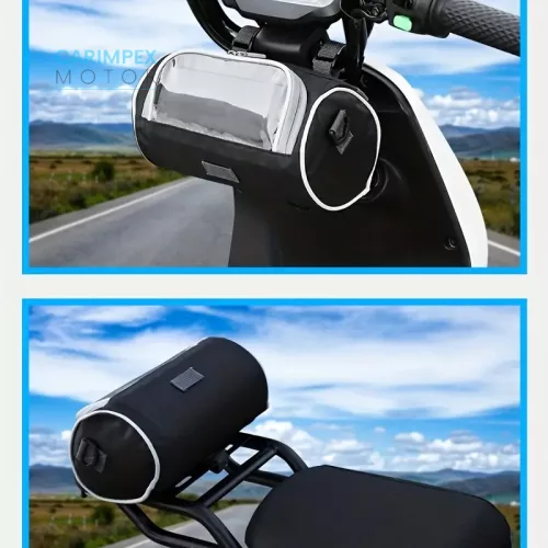 Motorkerékpár vízálló tárolótáska Telefon GPS tartóval